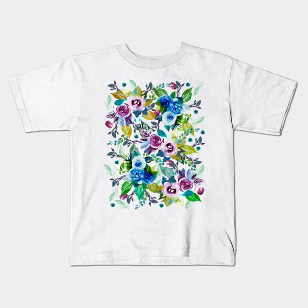 Rose garden I Kids T-Shirt by IngaDesign